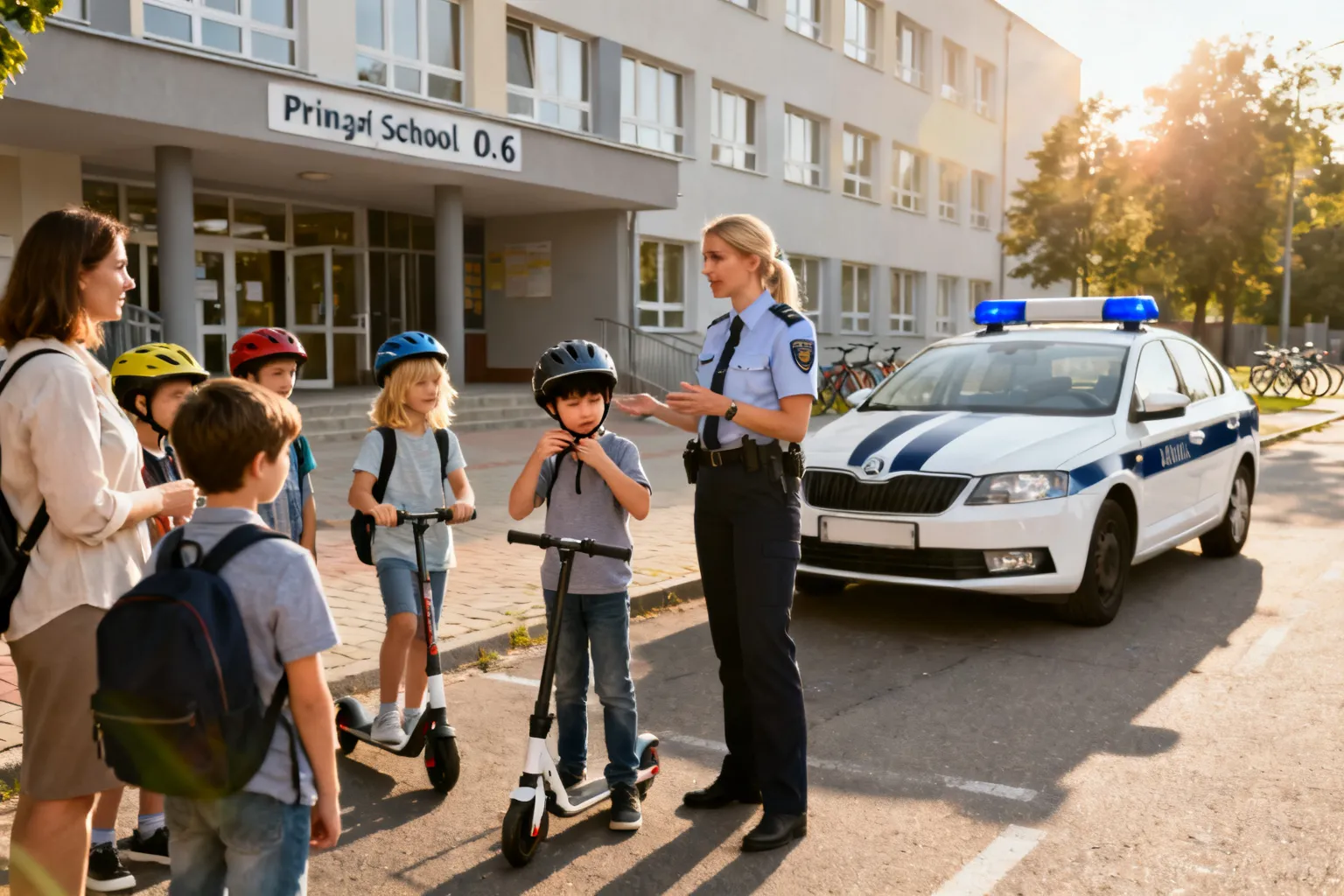Spotkanie o bezpieczeństwie hulajnóg w Szkole Podstawowej nr 6 w Płocku