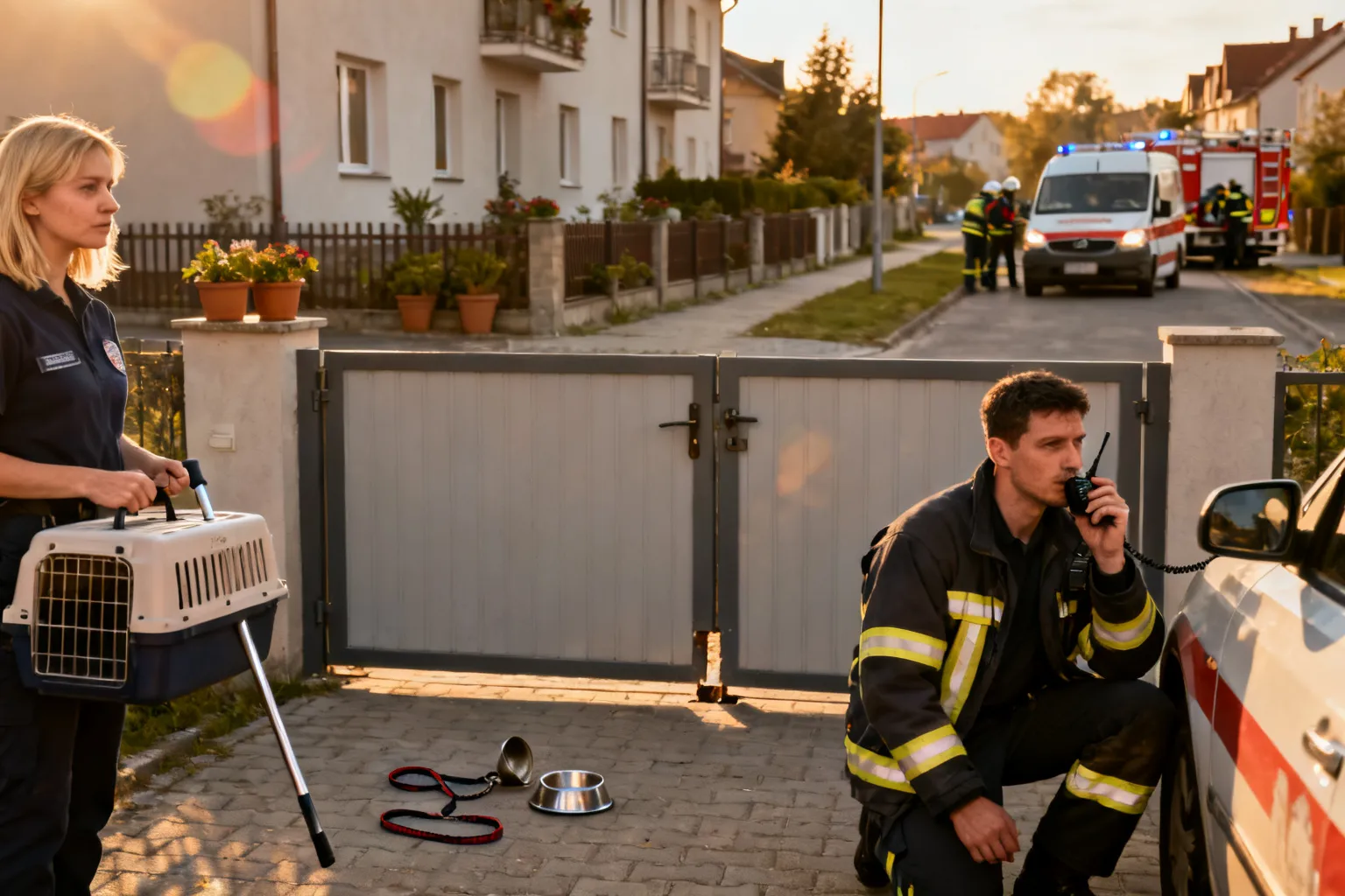 Dwa psy uciekły z posesji przy ul. Słonecznej w Płocku — interweniowała straż i schronisko