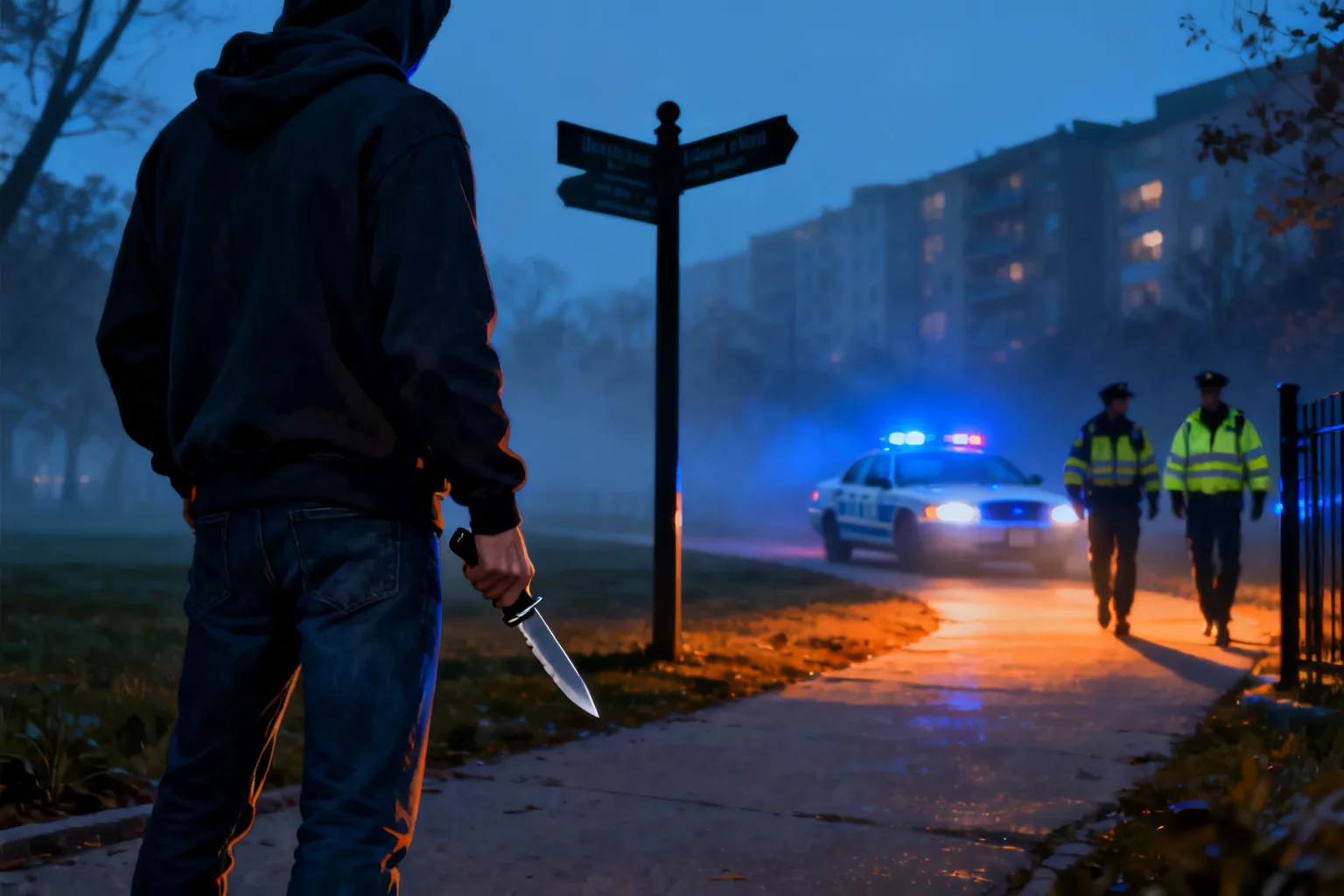 Osoba z nożem przy Parku Północnym w Płocku — policja weryfikuje zgłoszenia