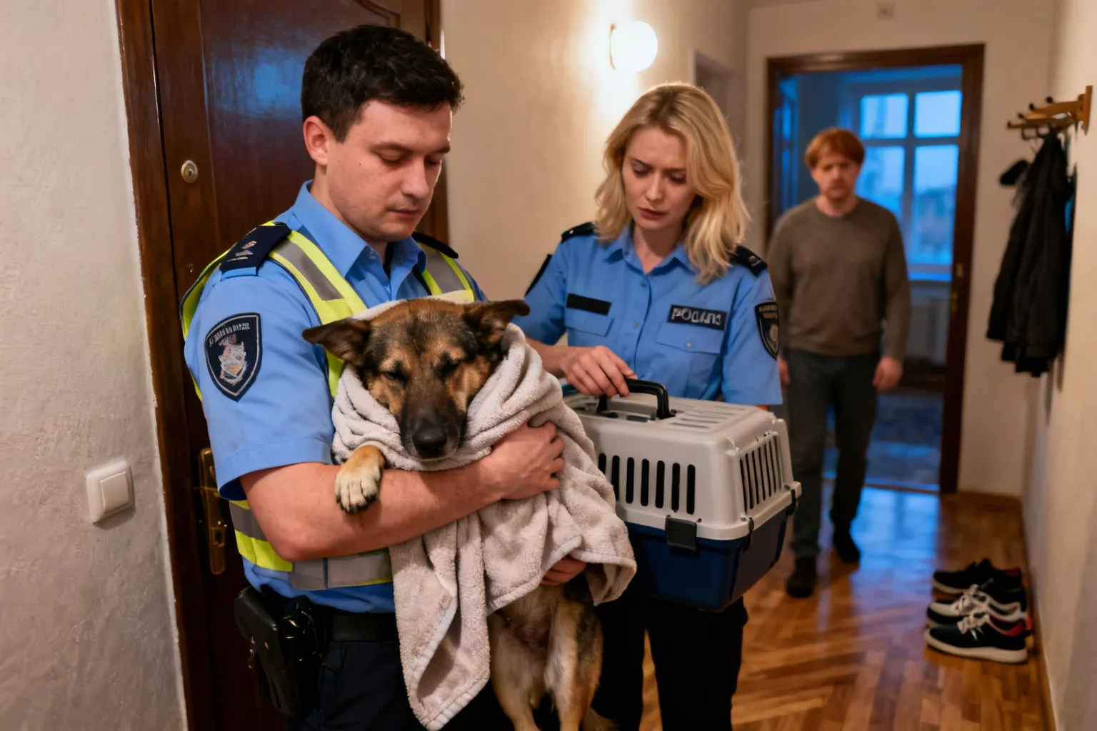 Policja uratowała psa w Płocku — zwierzę uwolniono z mieszkania