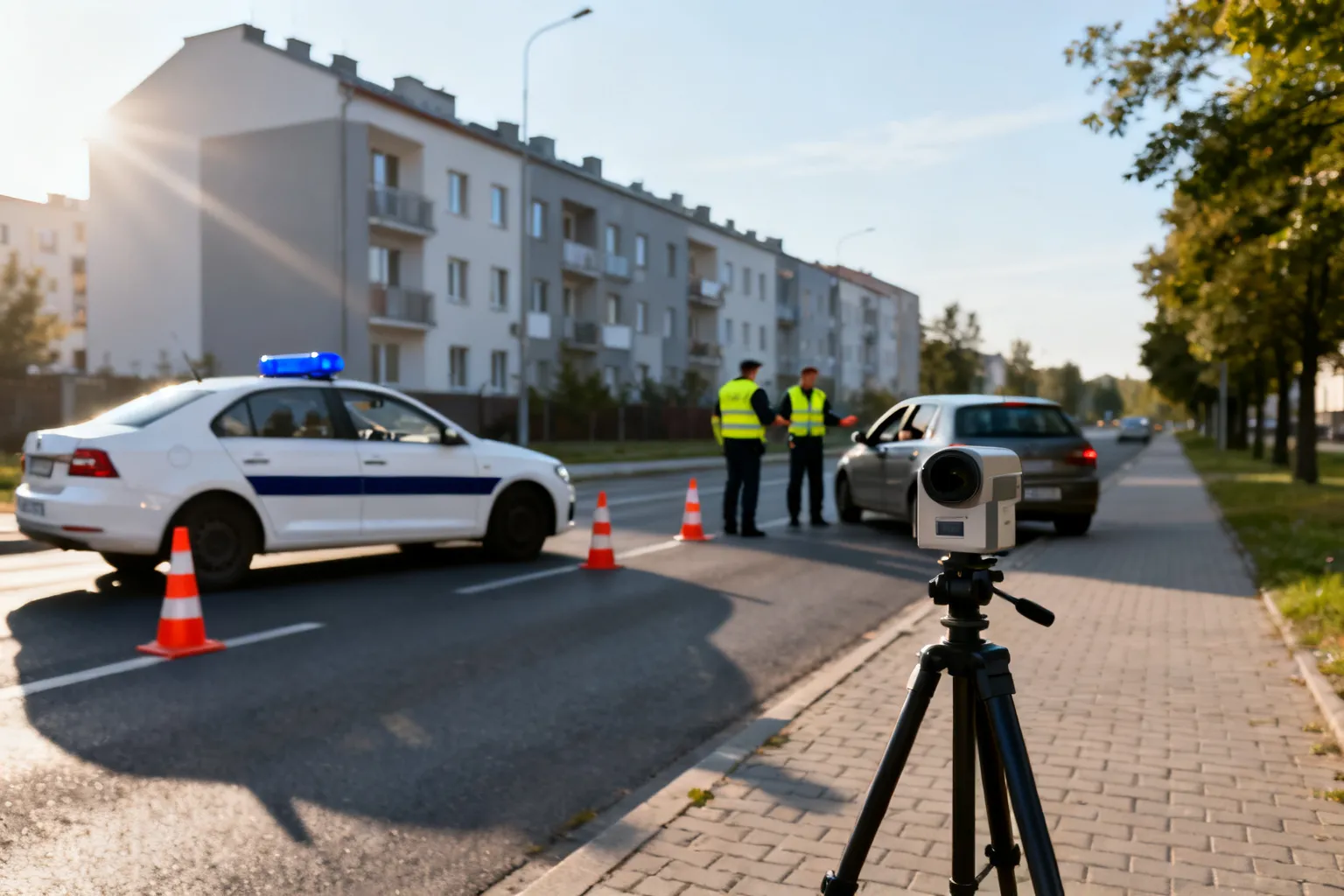 Działania „Prędkość” w Płocku — kontrole na drogach miasta i powiatu