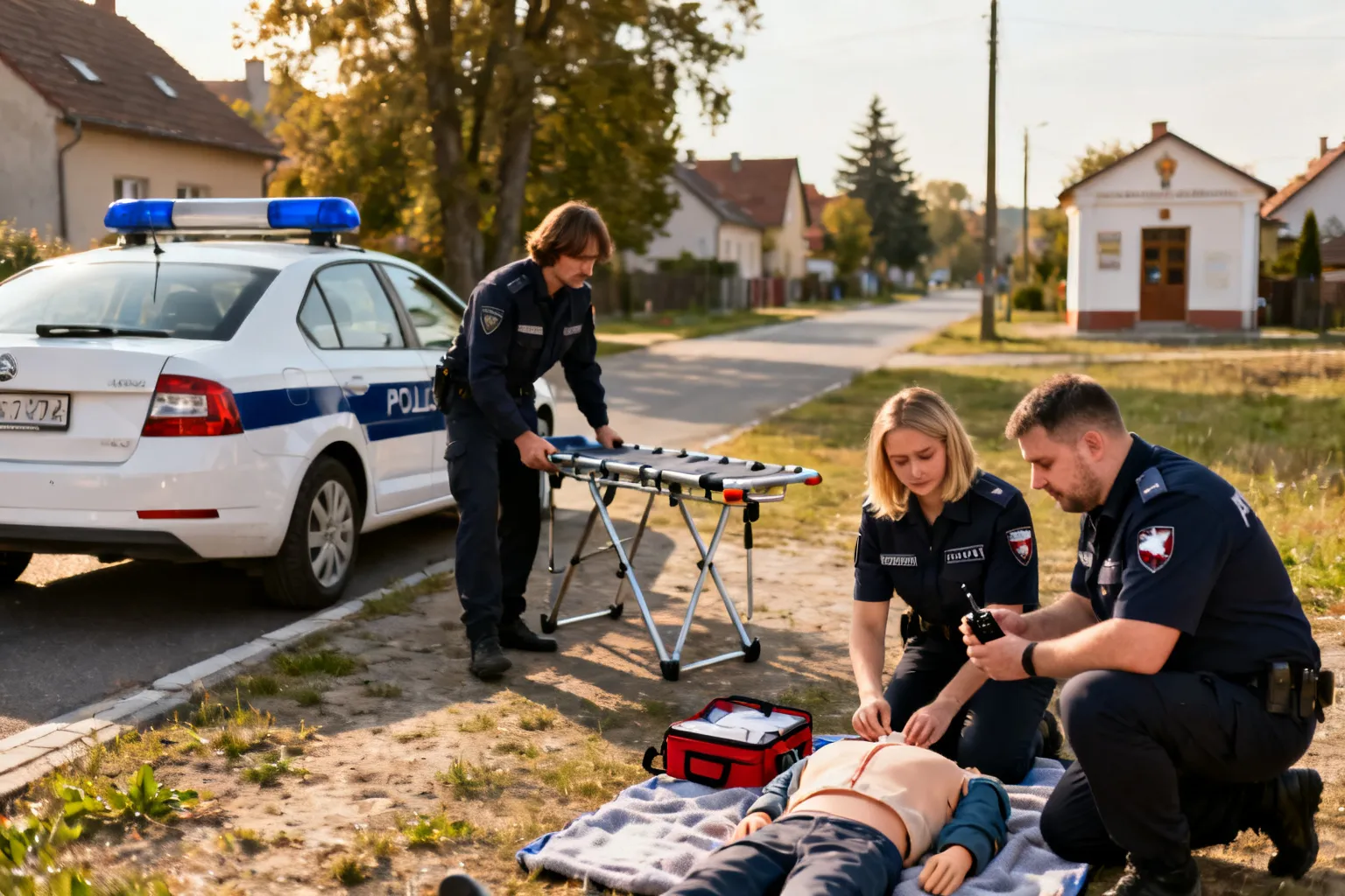 Policja z Płocka uczestniczyła w zajęciach z przysposobienia obronnego w Karolewie