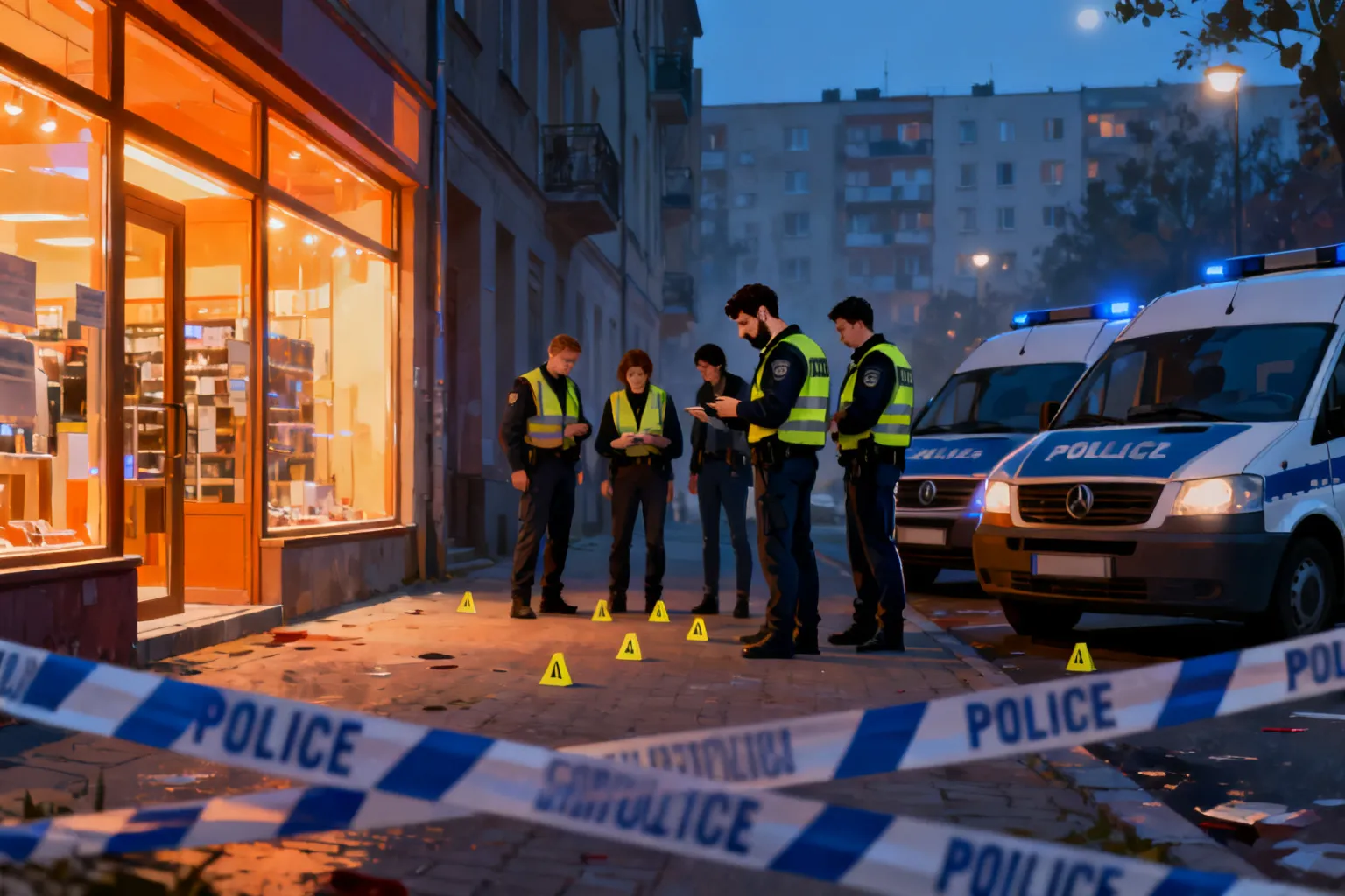 Napad i oddane strzały na ul. 3 Maja w Płocku — czterech zatrzymanych
