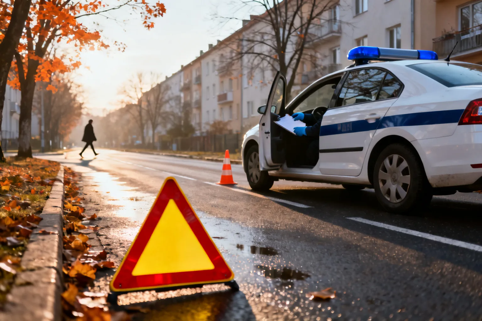 Jesienna ostrożność na drogach Mazowsza