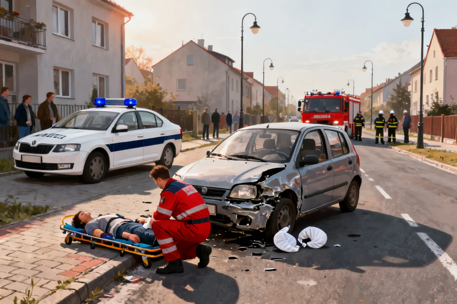 Wypadek na DK62 w Popłacinie – jedna osoba ranna