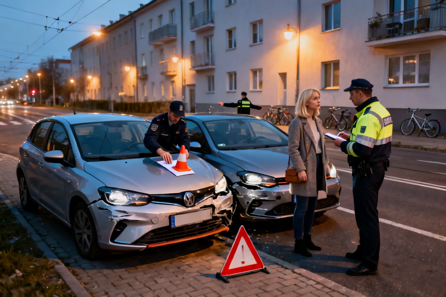 Zderzenie aut Płock Sienkiewicza — sprawczyni ukarana mandatem