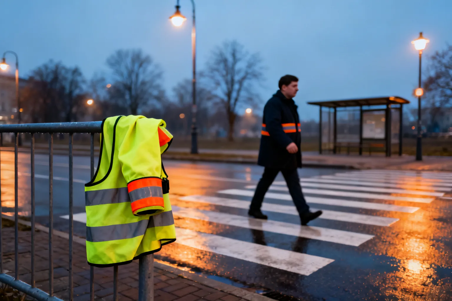 Apel policji w Płocku: noś odblaski po przejściu na czas zimowy