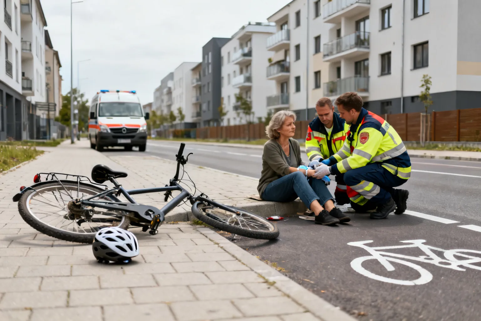Wypadek rowerzystka ul. Tysiąclecia Płock — 40-latka trafiła do szpitala