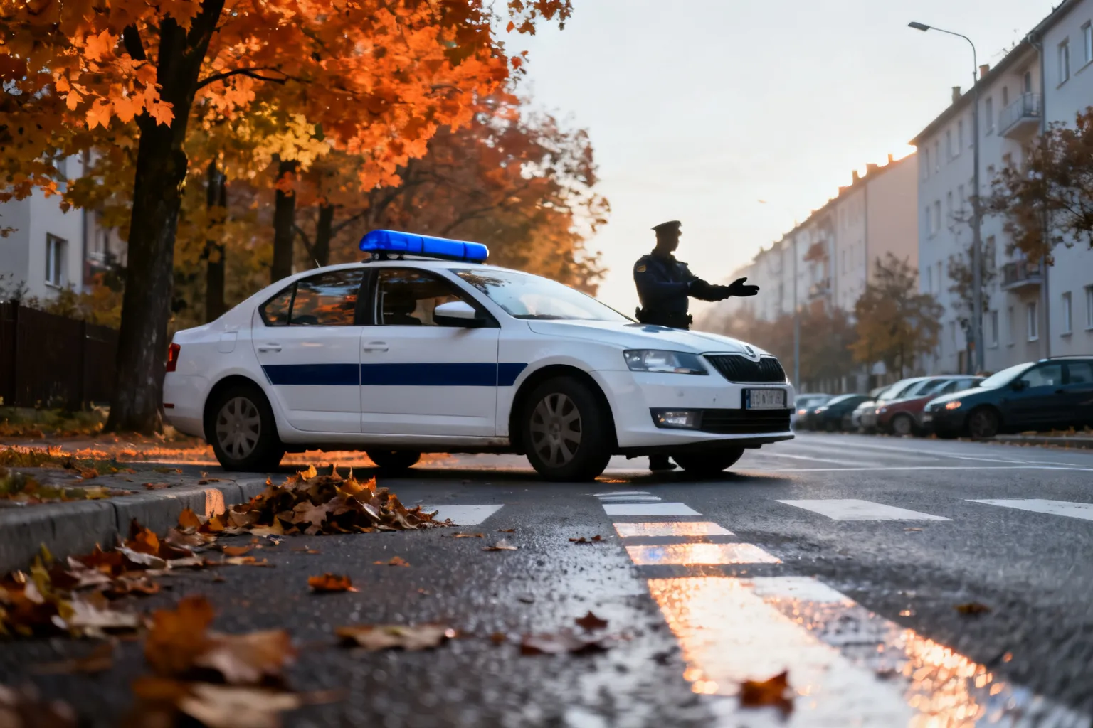Jesień na drogach — apel Komendy Miejskiej Policji w Płocku