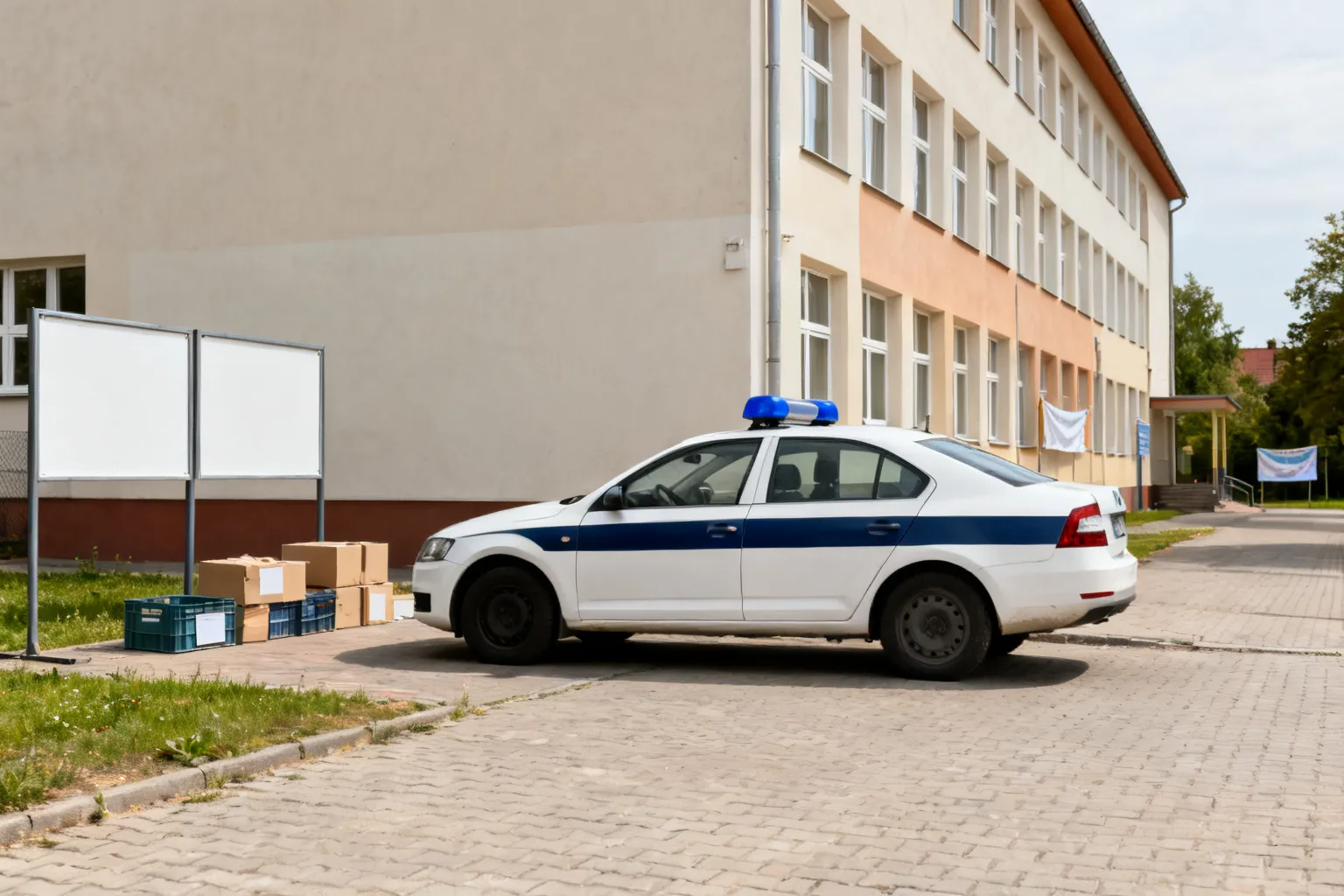 Płoccy funkcjonariusze zapewniali bezpieczeństwo uczniów przy rozpoczęciu roku szkolnego