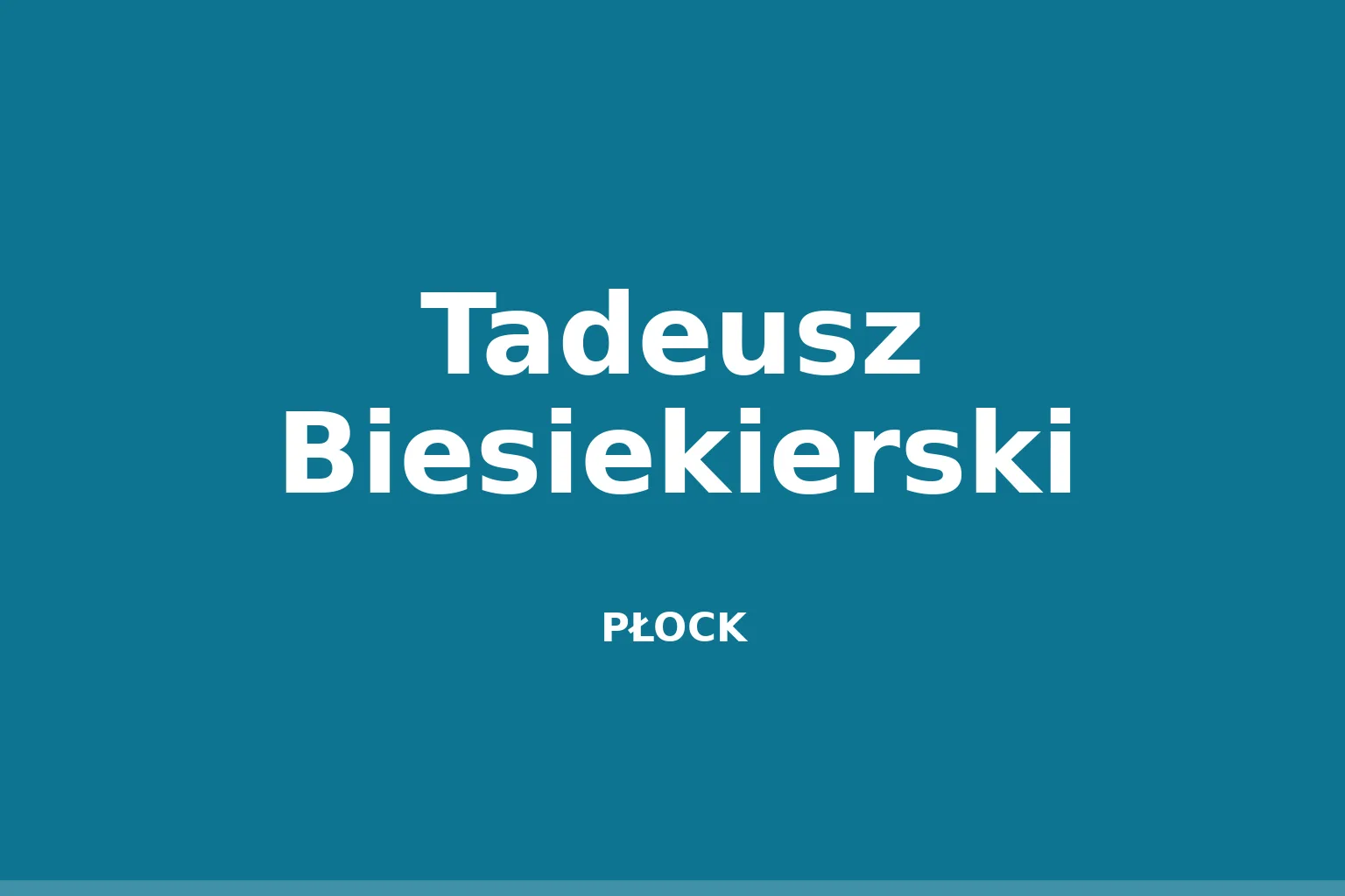 Tadeusz Biesiekierski