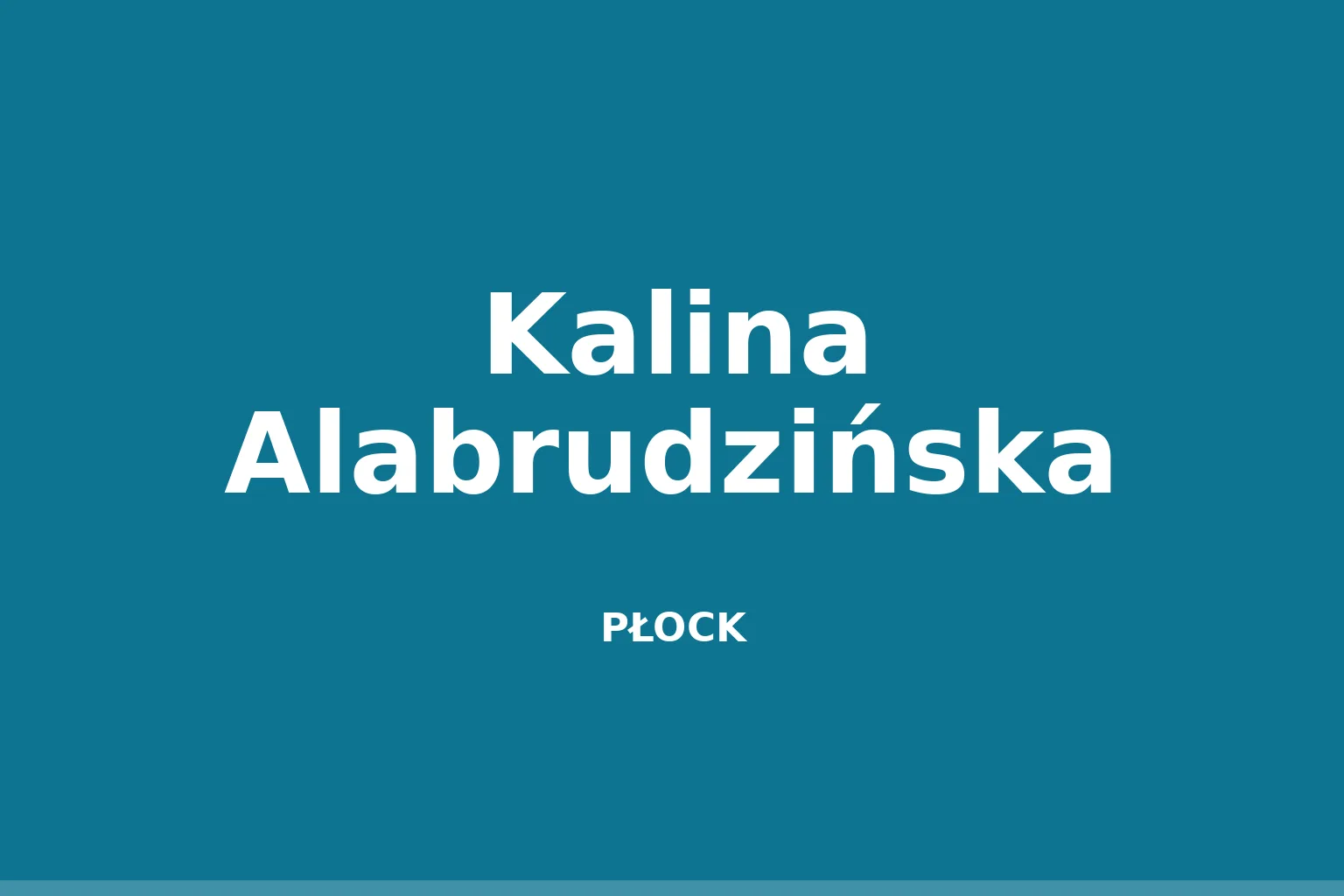 Kalina Alabrudzińska