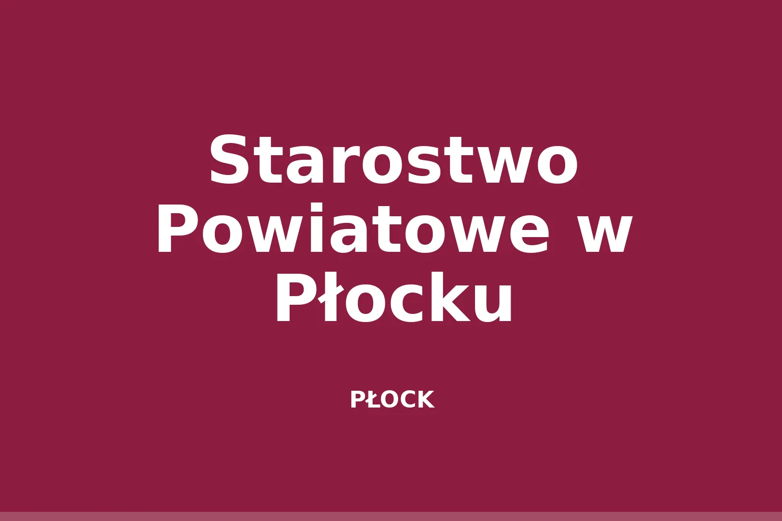 Starostwo Powiatowe w Płocku